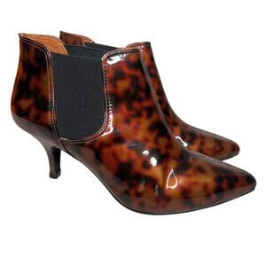 Pour La Victoire Cheetah Chelsea Bootie Kitten Heels Size 7